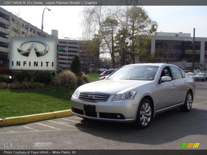 Liquid Platinum Metallic / Graphite 2007 Infiniti M 35x Sedan