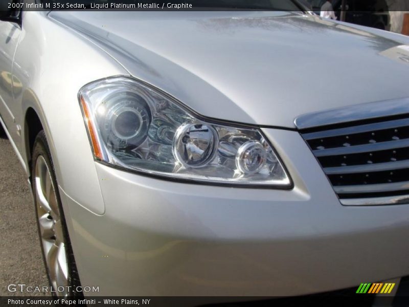 Liquid Platinum Metallic / Graphite 2007 Infiniti M 35x Sedan