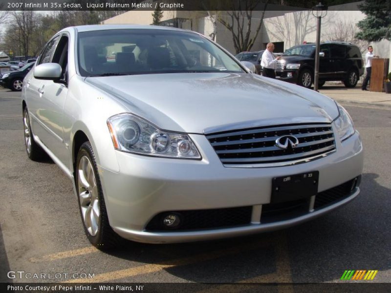 Liquid Platinum Metallic / Graphite 2007 Infiniti M 35x Sedan