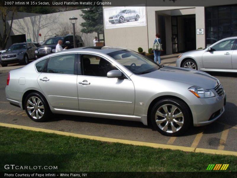 Liquid Platinum Metallic / Graphite 2007 Infiniti M 35x Sedan
