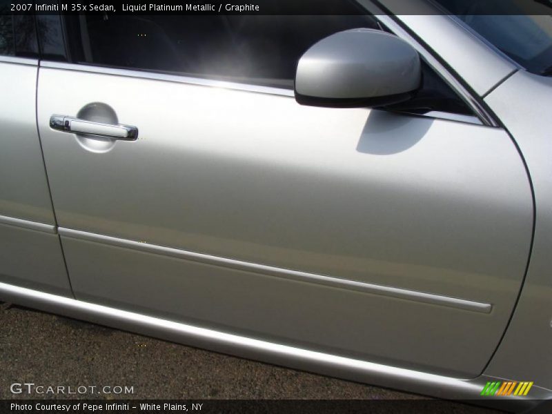 Liquid Platinum Metallic / Graphite 2007 Infiniti M 35x Sedan