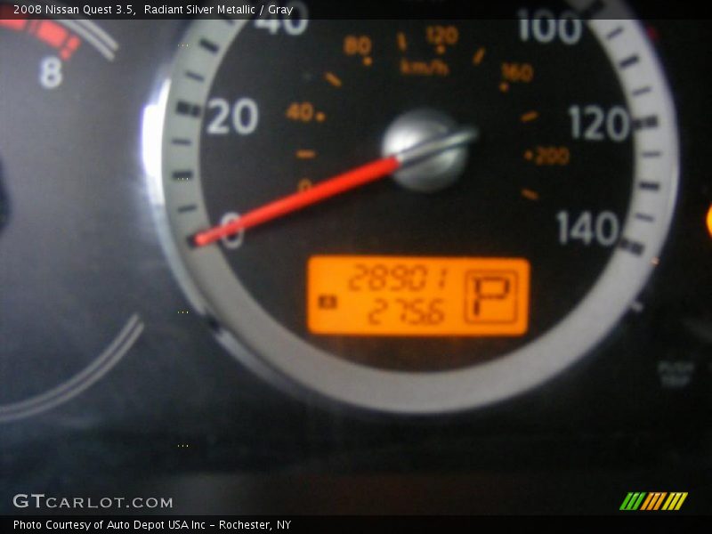 Radiant Silver Metallic / Gray 2008 Nissan Quest 3.5
