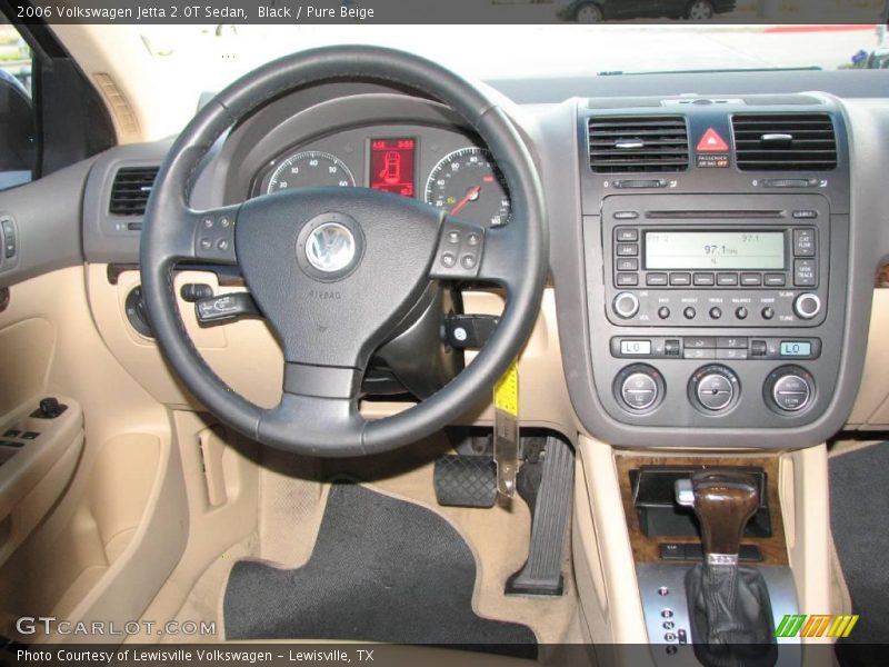 Black / Pure Beige 2006 Volkswagen Jetta 2.0T Sedan