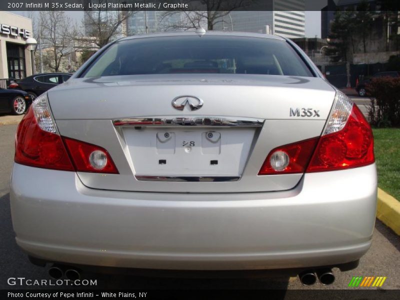 Liquid Platinum Metallic / Graphite 2007 Infiniti M 35x Sedan
