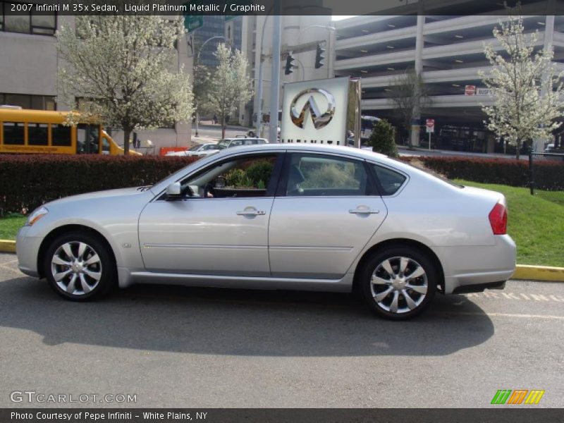 Liquid Platinum Metallic / Graphite 2007 Infiniti M 35x Sedan