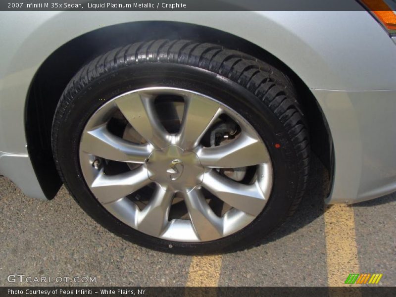 Liquid Platinum Metallic / Graphite 2007 Infiniti M 35x Sedan