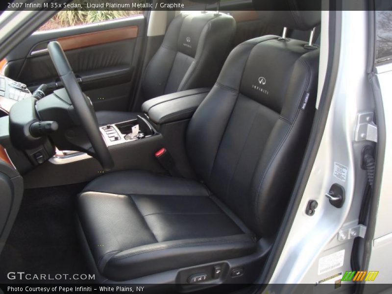 Liquid Platinum Metallic / Graphite 2007 Infiniti M 35x Sedan