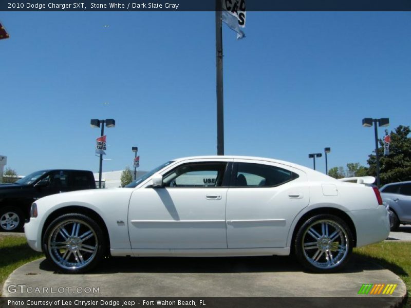 Stone White / Dark Slate Gray 2010 Dodge Charger SXT