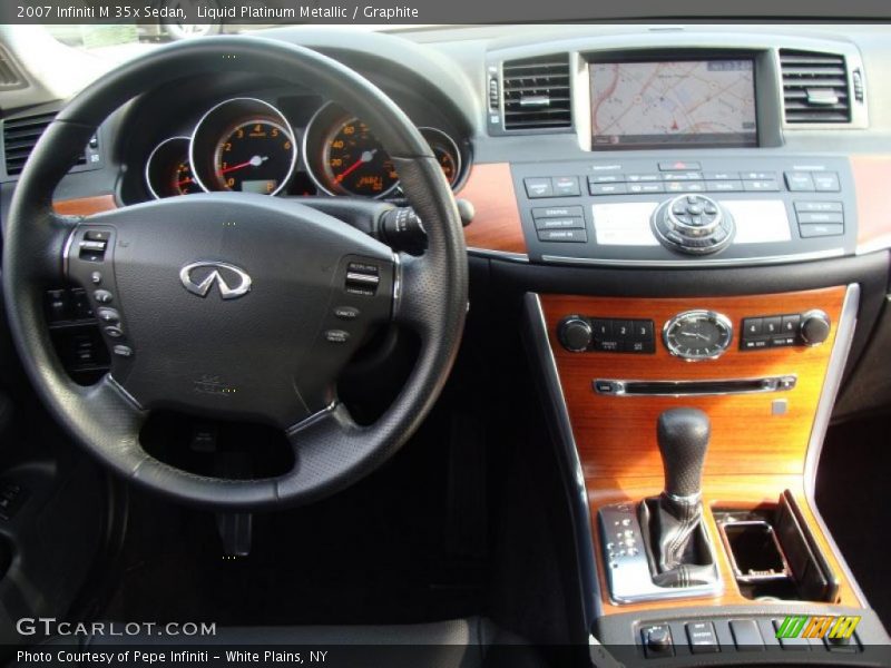 Liquid Platinum Metallic / Graphite 2007 Infiniti M 35x Sedan