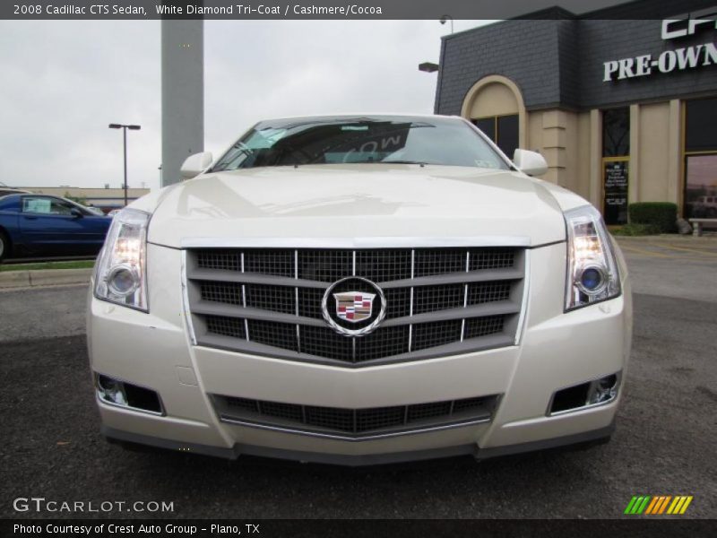 White Diamond Tri-Coat / Cashmere/Cocoa 2008 Cadillac CTS Sedan