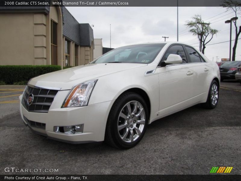 White Diamond Tri-Coat / Cashmere/Cocoa 2008 Cadillac CTS Sedan