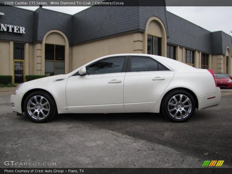 White Diamond Tri-Coat / Cashmere/Cocoa 2008 Cadillac CTS Sedan
