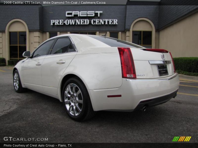 White Diamond Tri-Coat / Cashmere/Cocoa 2008 Cadillac CTS Sedan