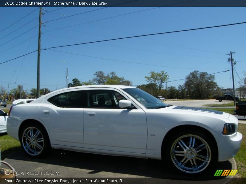 Stone White / Dark Slate Gray 2010 Dodge Charger SXT