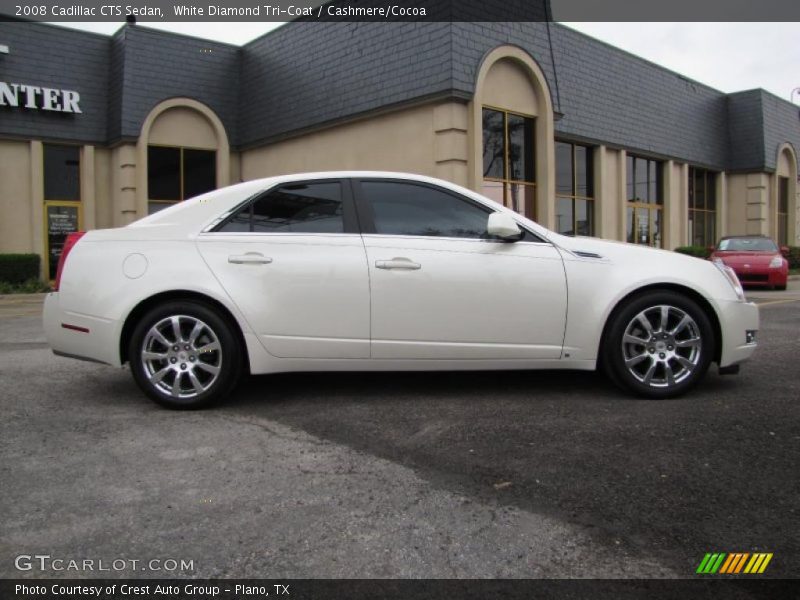 White Diamond Tri-Coat / Cashmere/Cocoa 2008 Cadillac CTS Sedan