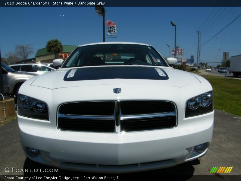 Stone White / Dark Slate Gray 2010 Dodge Charger SXT