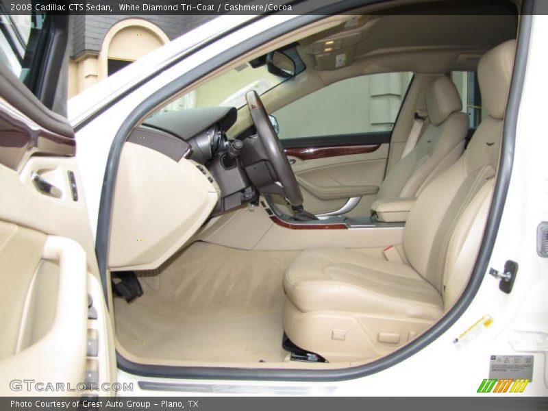 White Diamond Tri-Coat / Cashmere/Cocoa 2008 Cadillac CTS Sedan