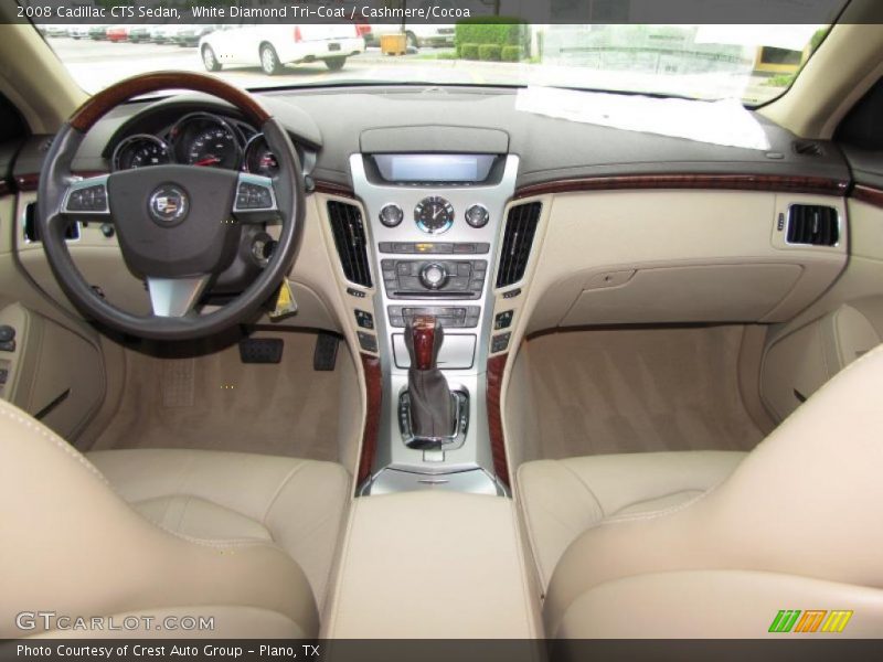 White Diamond Tri-Coat / Cashmere/Cocoa 2008 Cadillac CTS Sedan