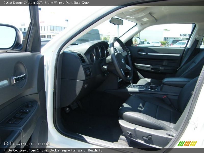 Stone White / Dark Slate Gray 2010 Dodge Charger SXT