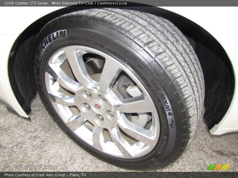 White Diamond Tri-Coat / Cashmere/Cocoa 2008 Cadillac CTS Sedan