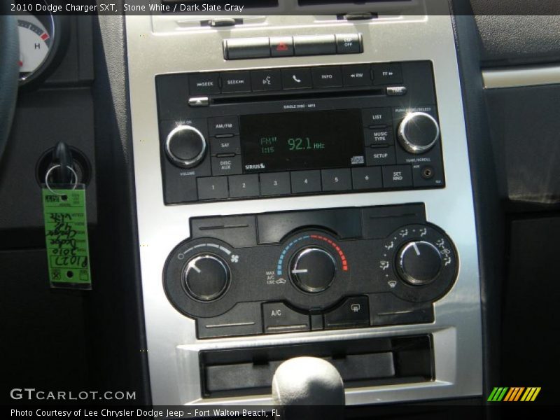 Stone White / Dark Slate Gray 2010 Dodge Charger SXT