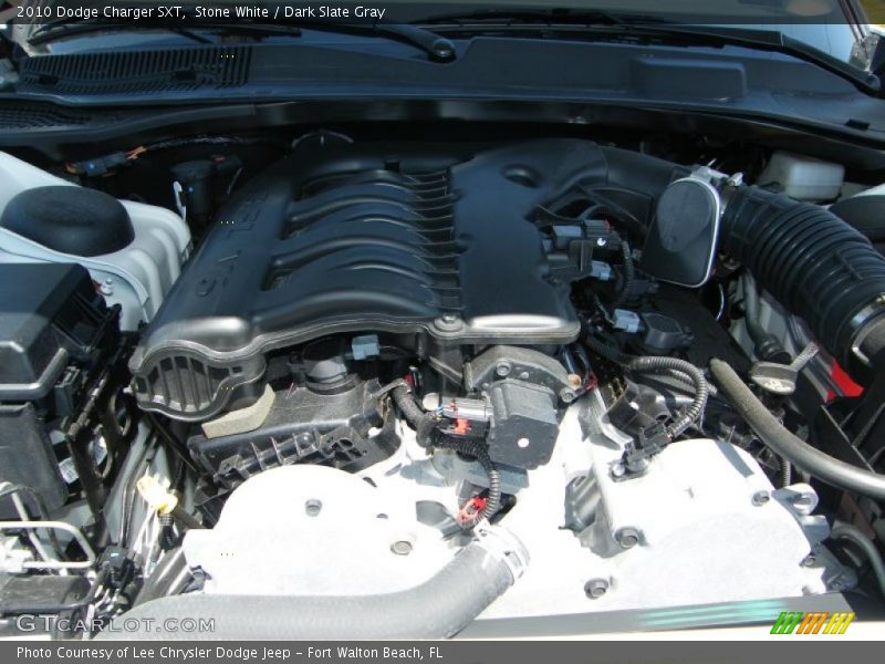 Stone White / Dark Slate Gray 2010 Dodge Charger SXT