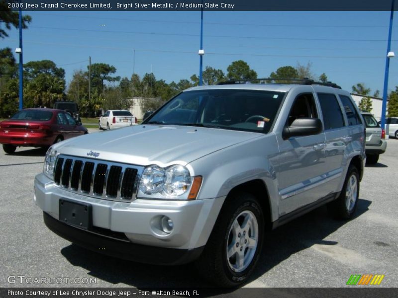 Bright Silver Metallic / Medium Slate Gray 2006 Jeep Grand Cherokee Limited