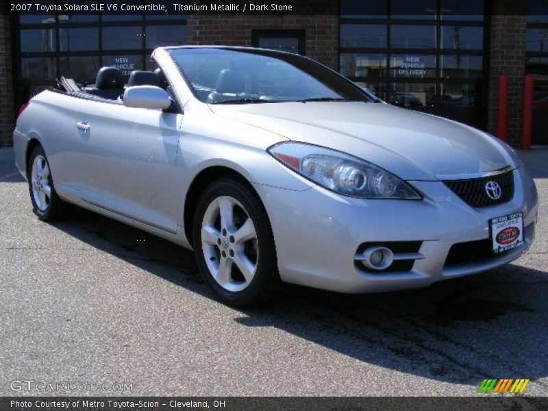 Titanium Metallic / Dark Stone 2007 Toyota Solara SLE V6 Convertible