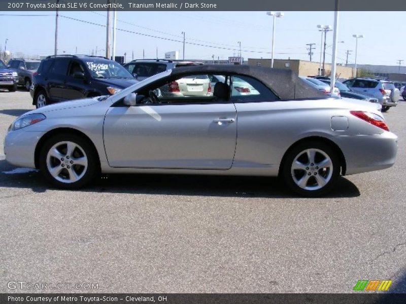 Titanium Metallic / Dark Stone 2007 Toyota Solara SLE V6 Convertible