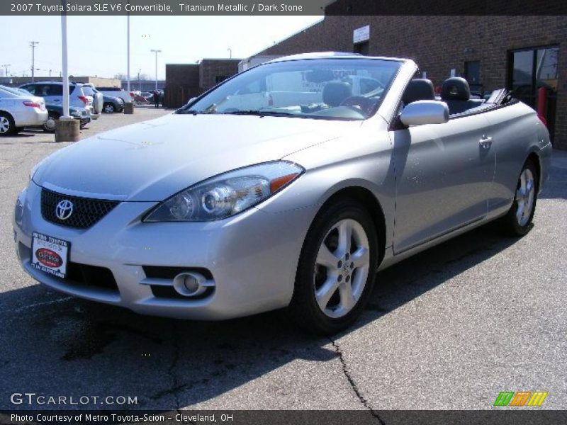 Titanium Metallic / Dark Stone 2007 Toyota Solara SLE V6 Convertible