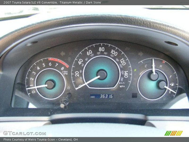 Titanium Metallic / Dark Stone 2007 Toyota Solara SLE V6 Convertible