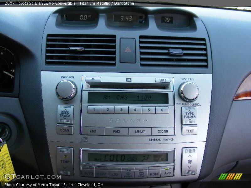 Titanium Metallic / Dark Stone 2007 Toyota Solara SLE V6 Convertible