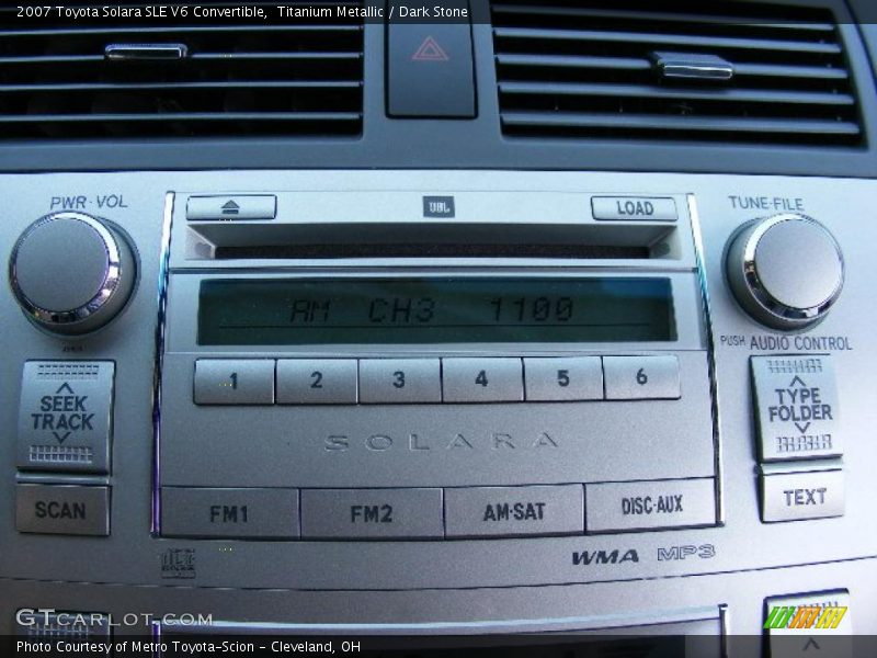 Titanium Metallic / Dark Stone 2007 Toyota Solara SLE V6 Convertible