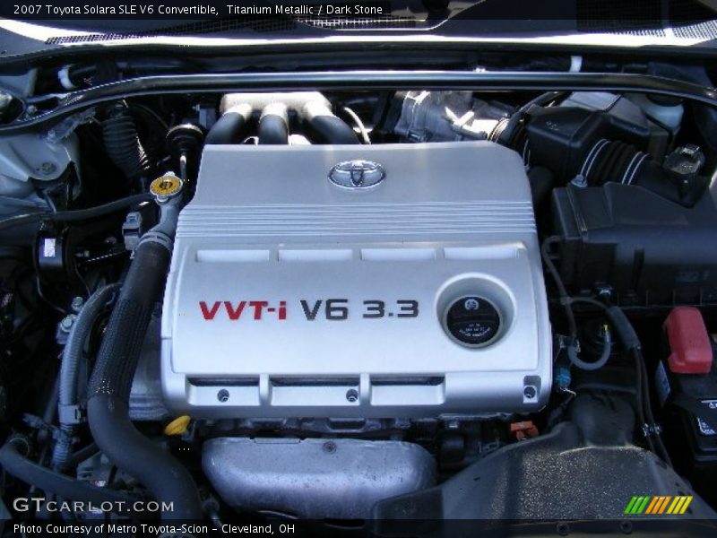 Titanium Metallic / Dark Stone 2007 Toyota Solara SLE V6 Convertible