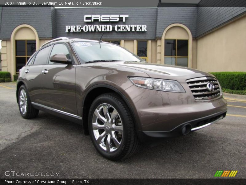Beryllium 16 Metallic / Brick/Black 2007 Infiniti FX 35