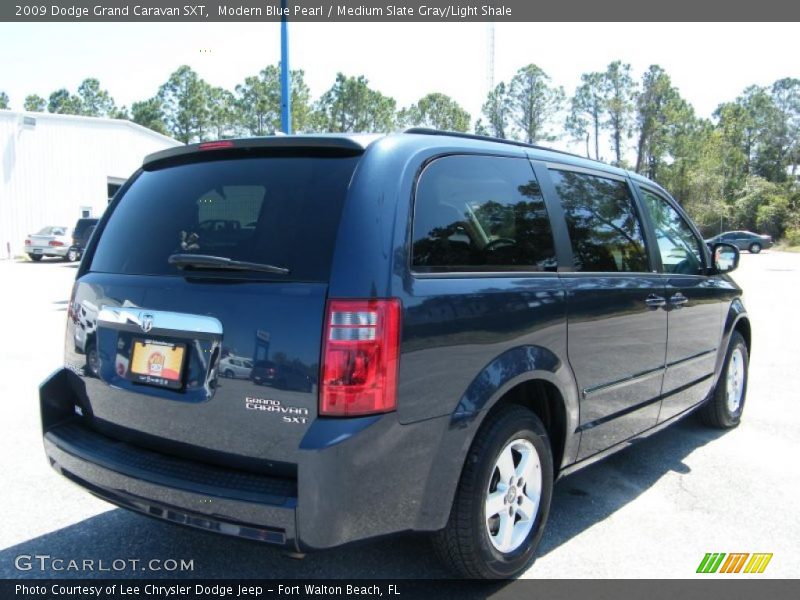 Modern Blue Pearl / Medium Slate Gray/Light Shale 2009 Dodge Grand Caravan SXT