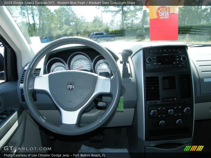 Modern Blue Pearl / Medium Slate Gray/Light Shale 2009 Dodge Grand Caravan SXT