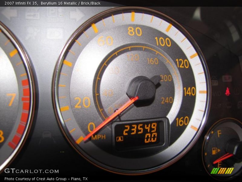 Beryllium 16 Metallic / Brick/Black 2007 Infiniti FX 35