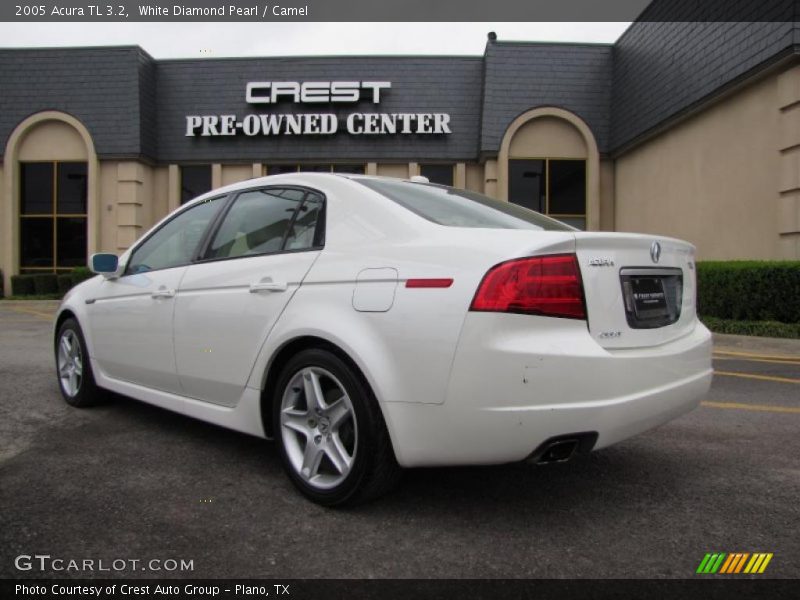 White Diamond Pearl / Camel 2005 Acura TL 3.2