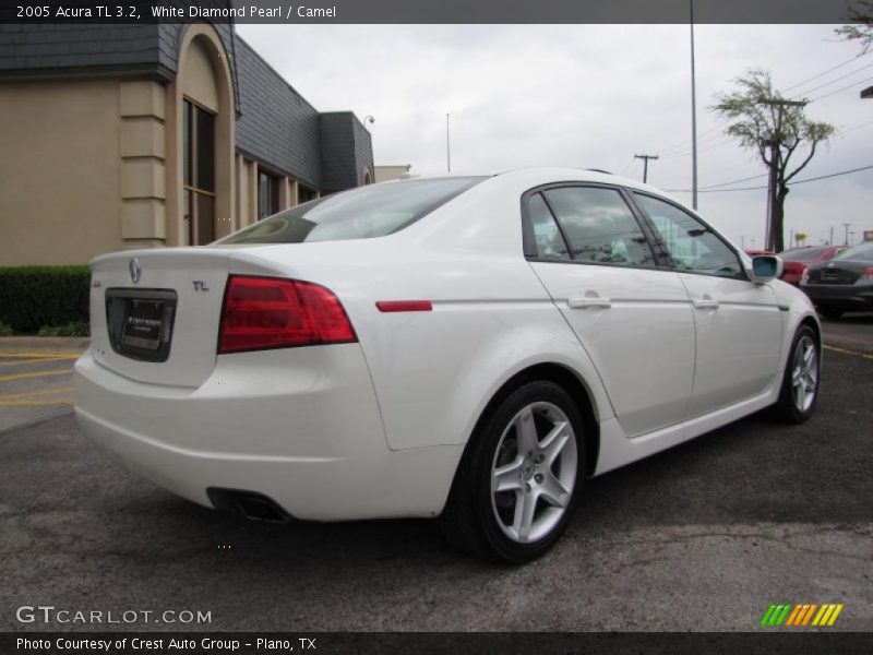 White Diamond Pearl / Camel 2005 Acura TL 3.2