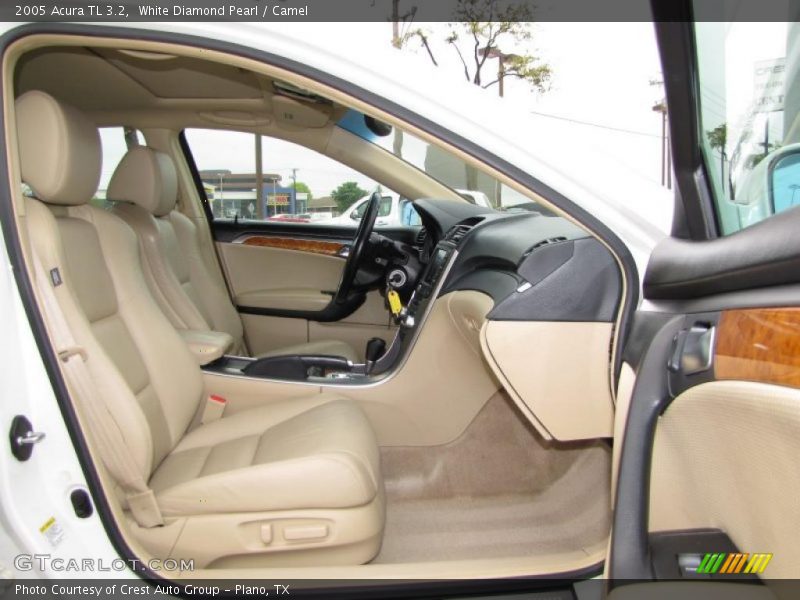 White Diamond Pearl / Camel 2005 Acura TL 3.2