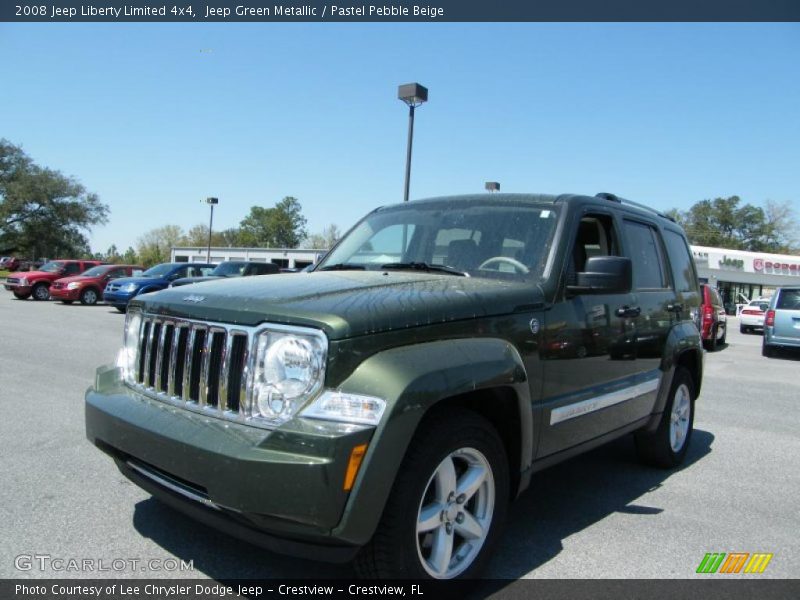 Jeep Green Metallic / Pastel Pebble Beige 2008 Jeep Liberty Limited 4x4