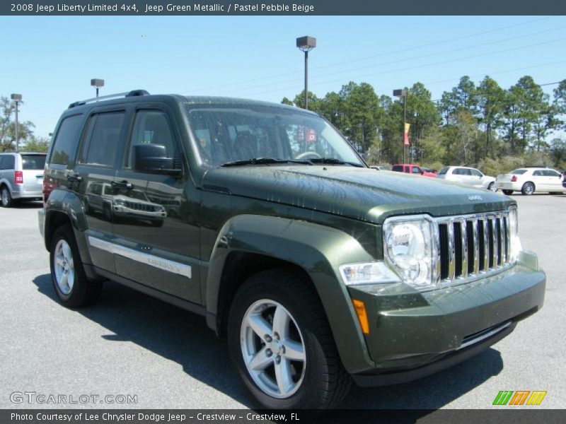 Jeep Green Metallic / Pastel Pebble Beige 2008 Jeep Liberty Limited 4x4