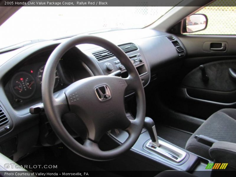 Rallye Red / Black 2005 Honda Civic Value Package Coupe