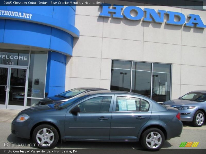 Blue Granite Metallic / Neutral Beige 2005 Chevrolet Cobalt Sedan