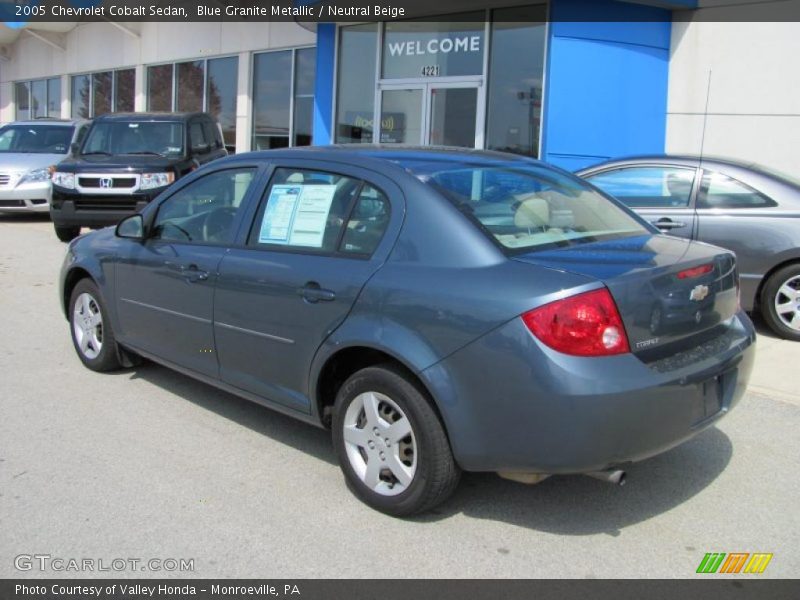 Blue Granite Metallic / Neutral Beige 2005 Chevrolet Cobalt Sedan