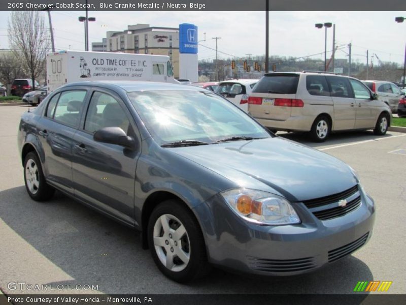 Blue Granite Metallic / Neutral Beige 2005 Chevrolet Cobalt Sedan