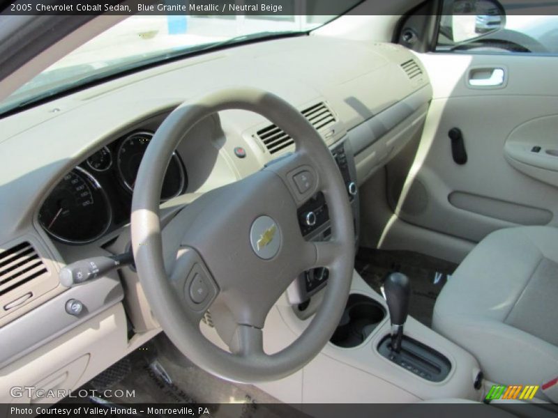Blue Granite Metallic / Neutral Beige 2005 Chevrolet Cobalt Sedan