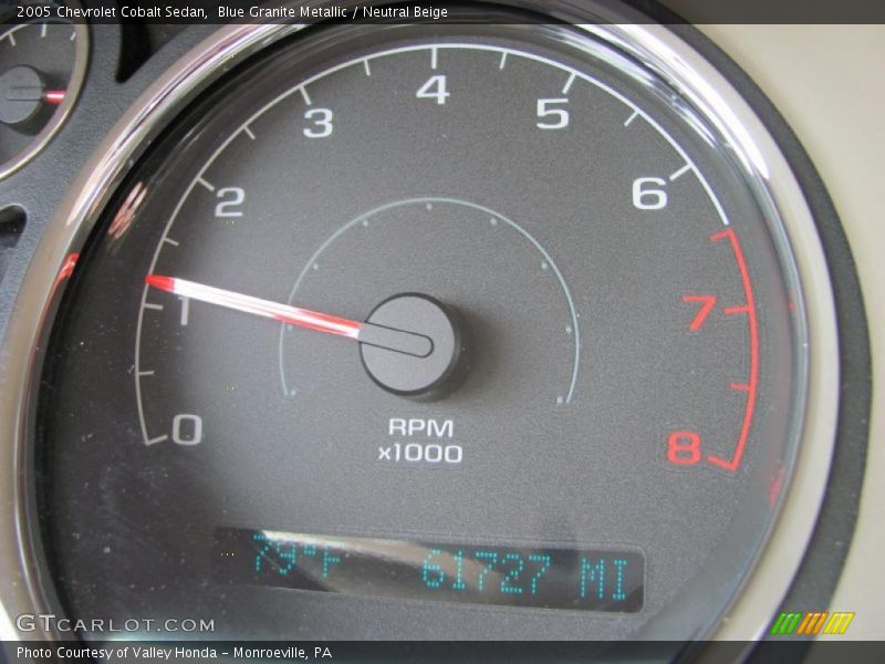 Blue Granite Metallic / Neutral Beige 2005 Chevrolet Cobalt Sedan