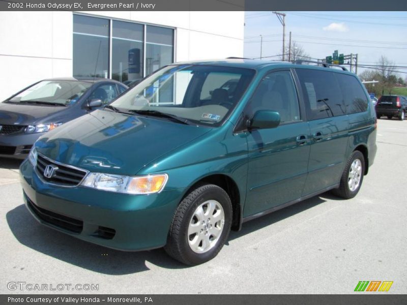 Evergreen Pearl / Ivory 2002 Honda Odyssey EX